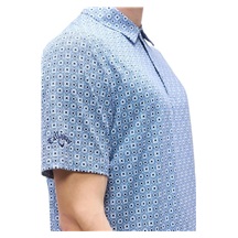 Callaway Foulard Printed Herren Poloshirt, peacoat