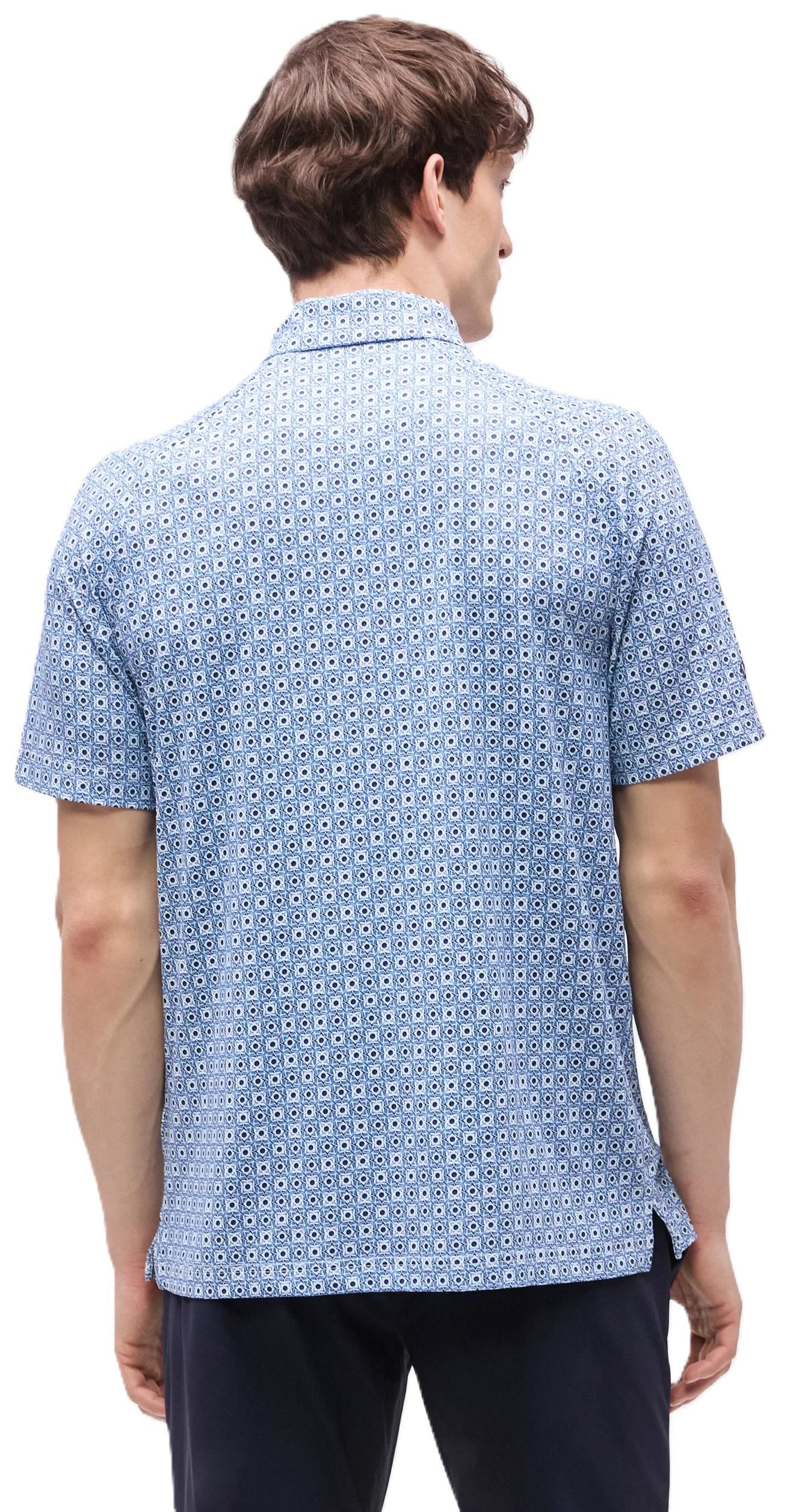 Callaway Foulard Printed Herren Poloshirt, peacoat