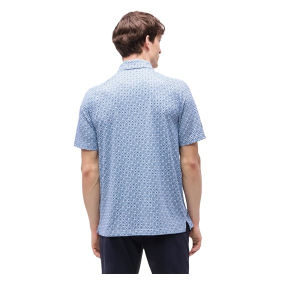Callaway Foulard Printed Herren Poloshirt, peacoat