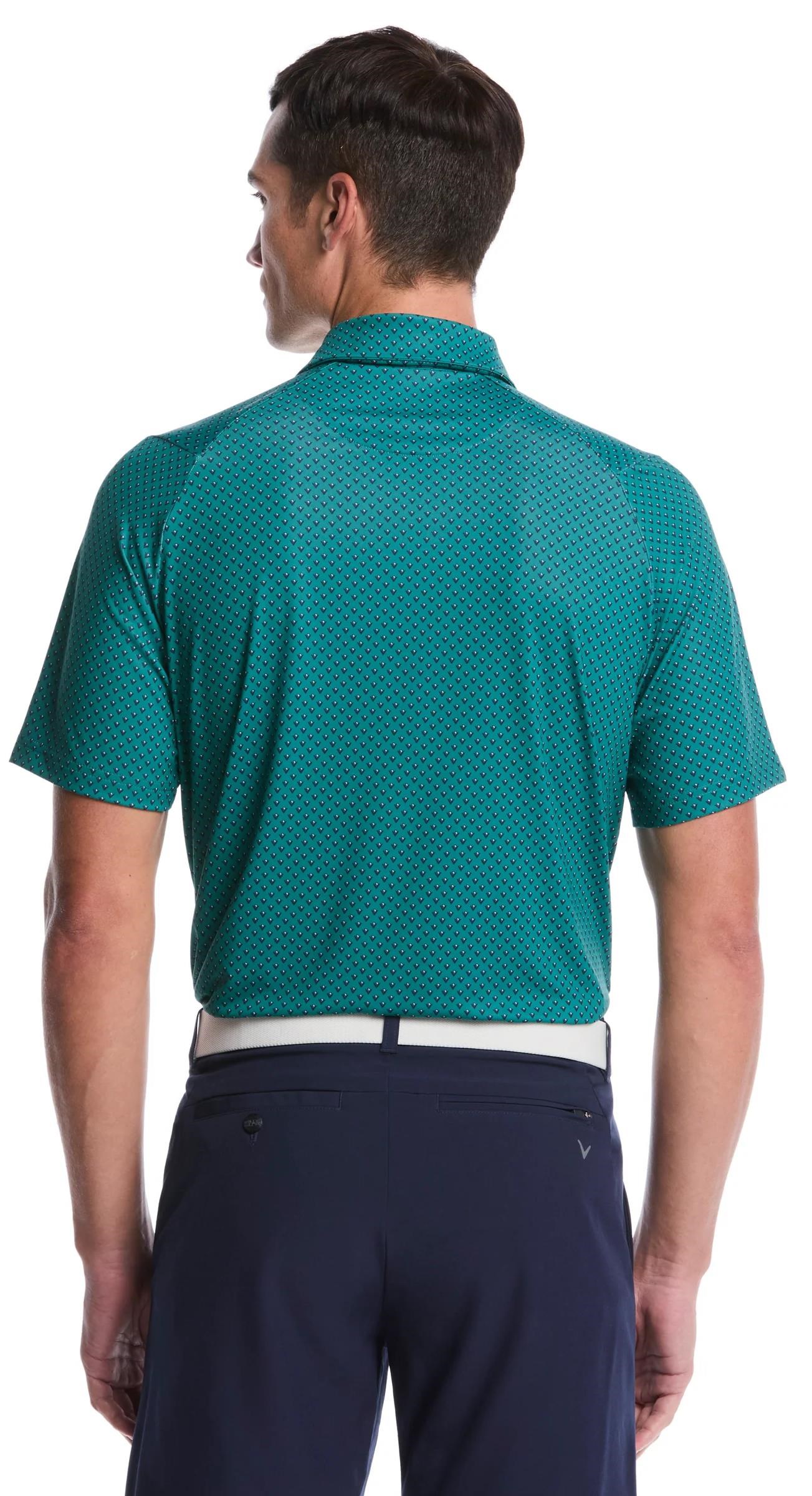 Callaway Trademark Golf Printed Herren Poloshirt, galapagos green