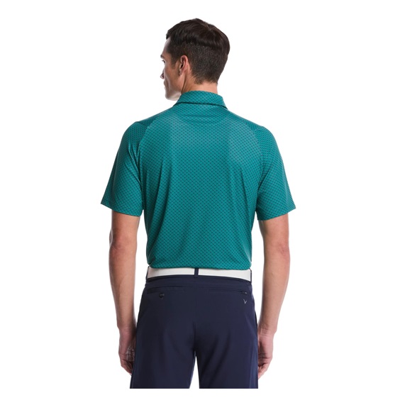 Callaway Trademark Golf Printed Herren Poloshirt, galapagos green