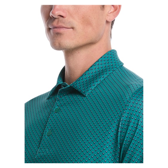 Callaway Trademark Golf Printed Herren Poloshirt, galapagos green