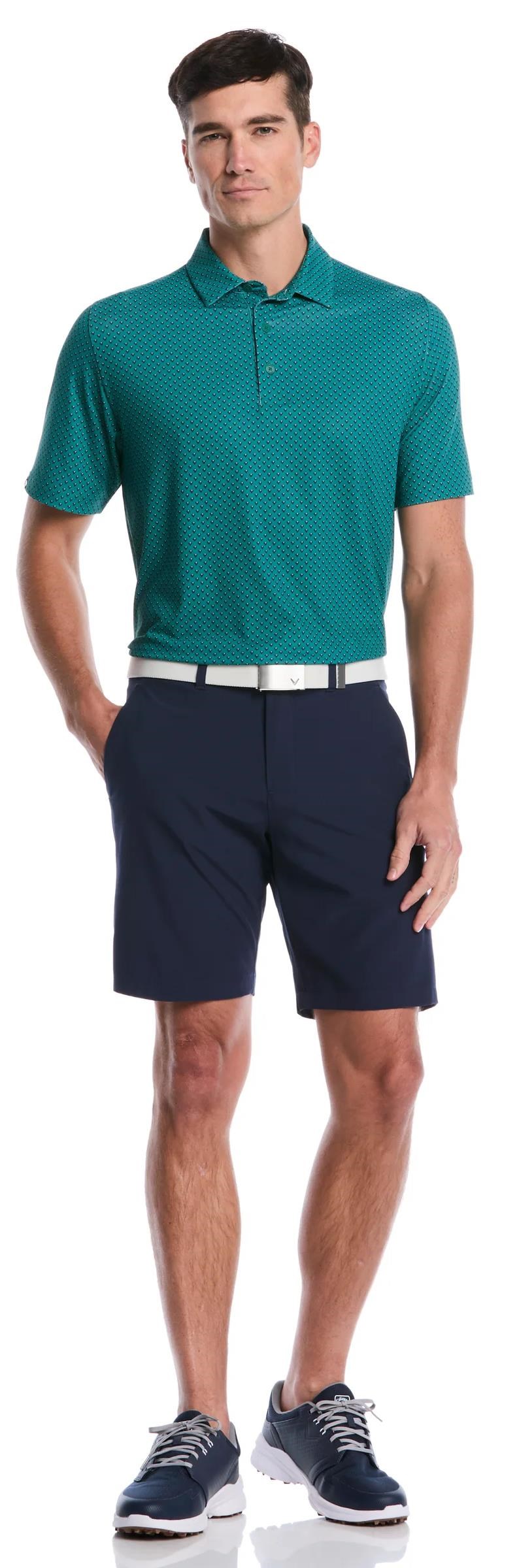 Callaway Trademark Golf Printed Herren Poloshirt, galapagos green