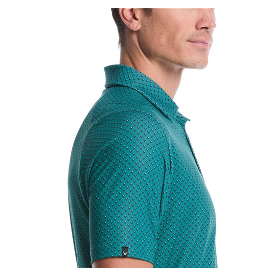 Callaway Trademark Golf Printed Herren Poloshirt, galapagos green