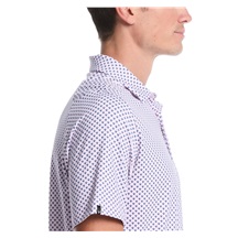 Callaway Trademark Golf Printed Herren Poloshirt, pink tulle