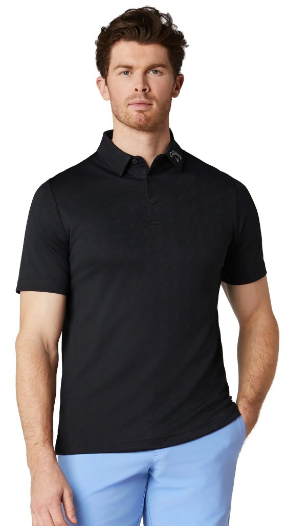 Callaway Odyssey Ventilated Jacquard Herren Poloshirt, caviar