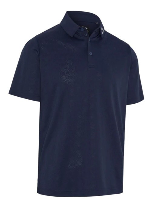Callaway Odyssey Ventilated Jacquard Herren Poloshirt, peacoat