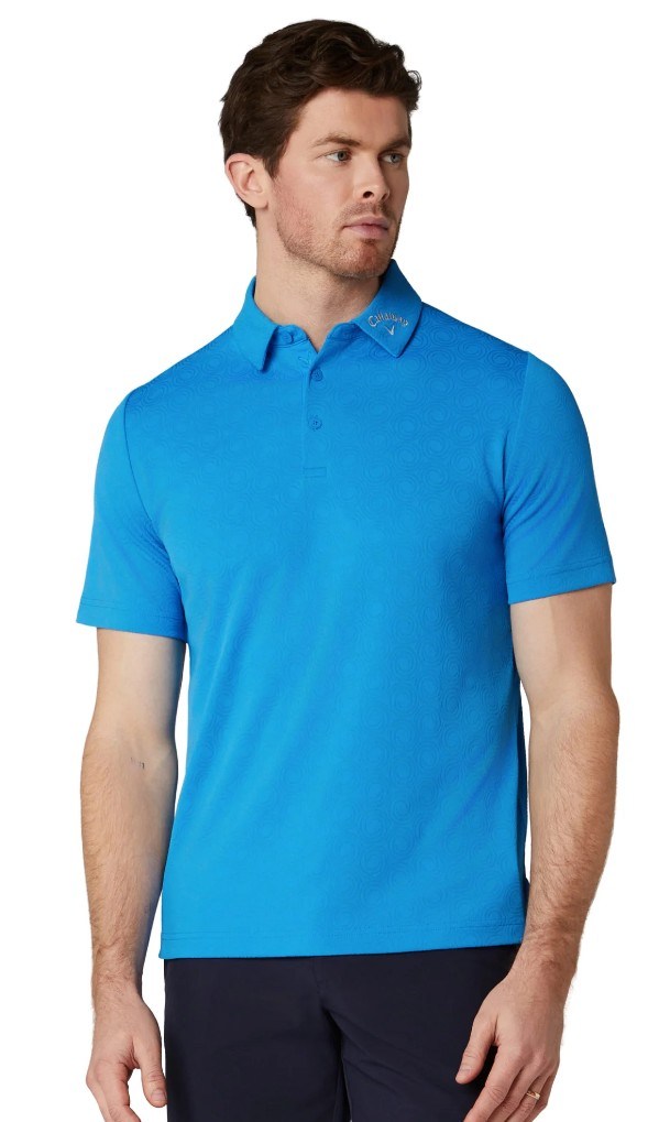 Callaway Odyssey Ventilated Jacquard Herren Poloshirt, brilliant blue