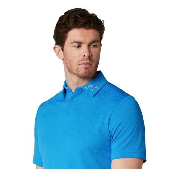 Callaway Odyssey Ventilated Jacquard Herren Poloshirt, brilliant blue