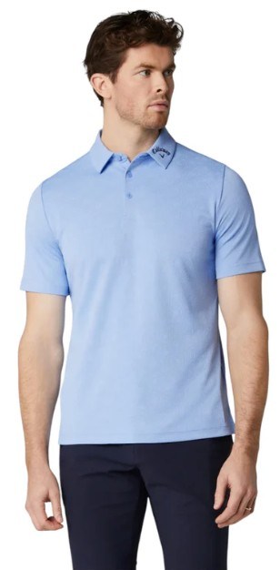 Callaway Odyssey Ventilated Jacquard Herren Poloshirt, vista blue