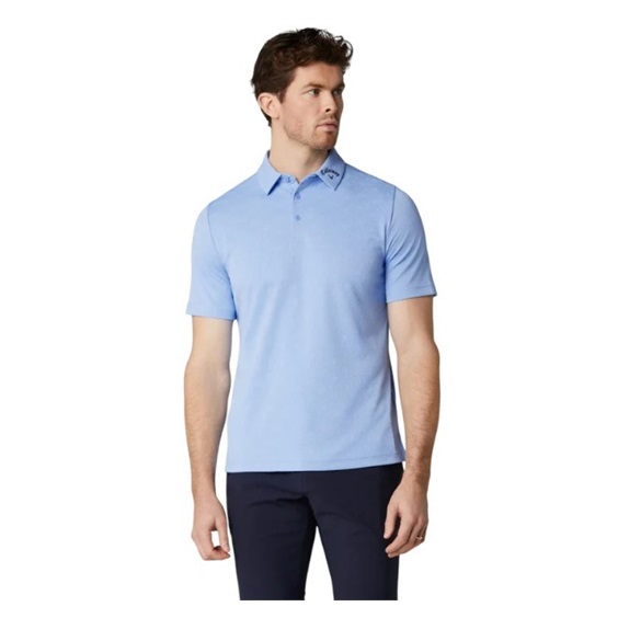 Callaway Odyssey Ventilated Jacquard Herren Poloshirt, vista blue