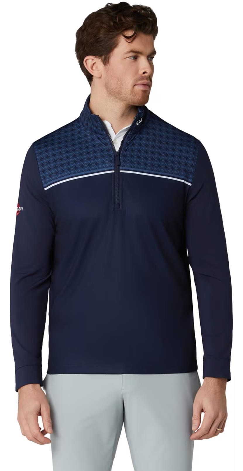 Callaway Odyssey Printed Block Herren Sweatshirt, dunkelblau