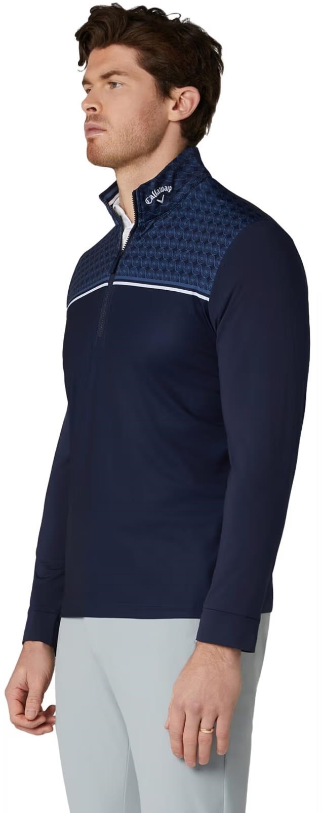Callaway Odyssey Printed Block Herren Sweatshirt, dunkelblau