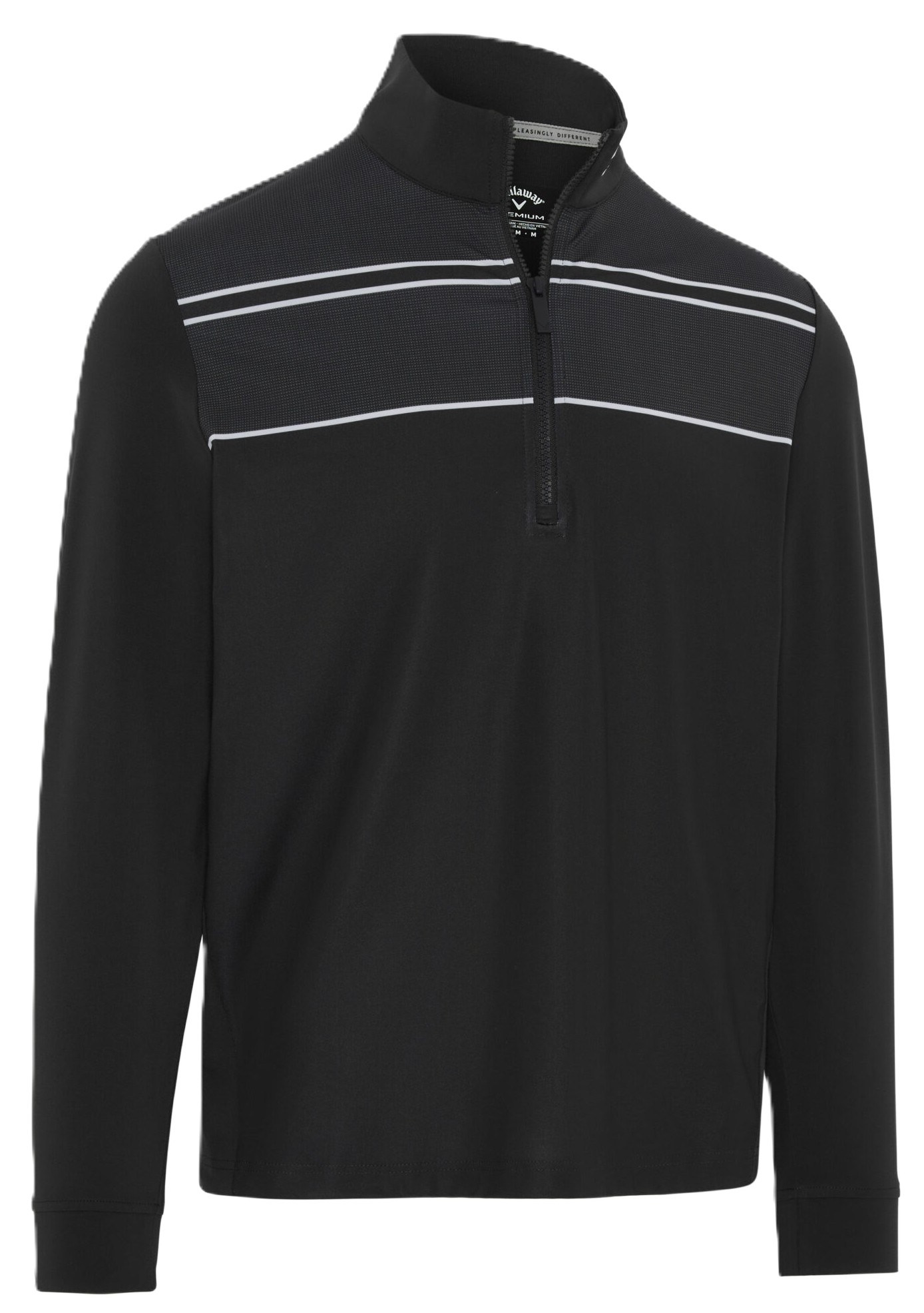 Callaway Blocked Printed Herren Poloshirt, caviar