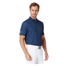 Callaway Blocked Printed Herren Poloshirt, dunkelblau