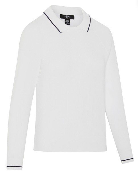 Callaway Collared Damen Pullover, weiss