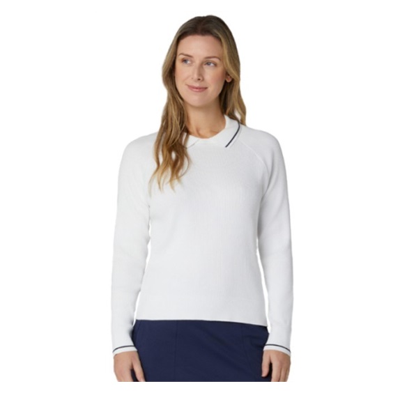 Callaway Collared Damen Pullover, weiss