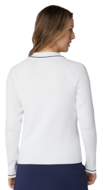 Callaway Collared Damen Pullover, weiss