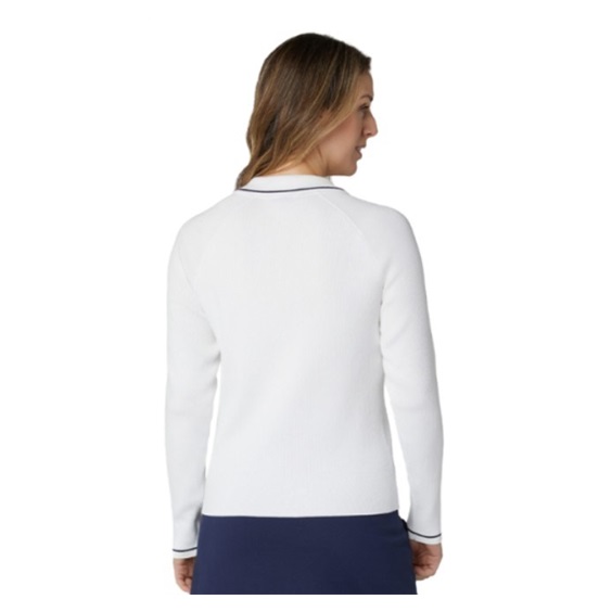 Callaway Collared Damen Pullover, weiss
