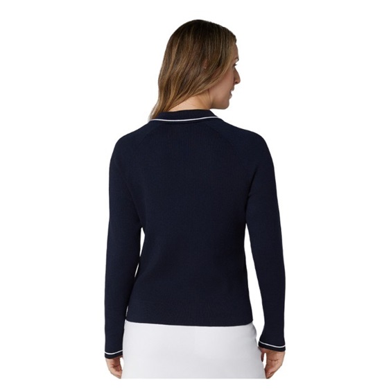 Callaway Collared Damen Pullover, peacoat