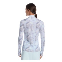 Callaway Active Geo Printed long sleeve Damen Poloshirt, brilliant weiss