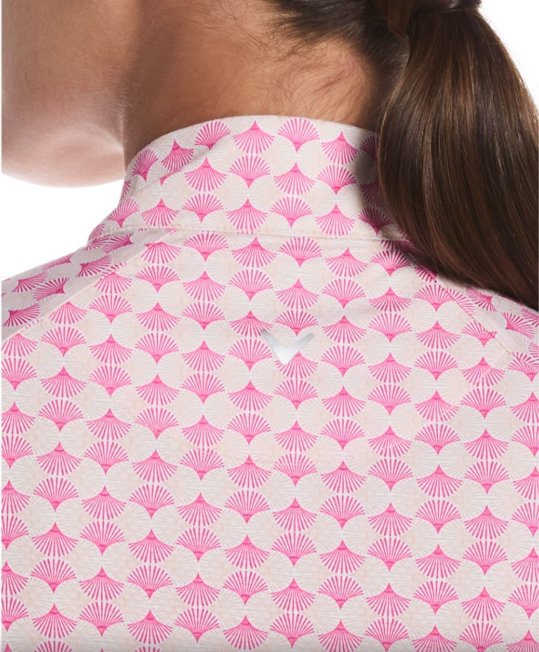 Callaway Deco Geo Printed Damen Sweatshirt, fuchsia purple