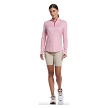Callaway Deco Geo Printed Damen Sweatshirt, fuchsia purple
