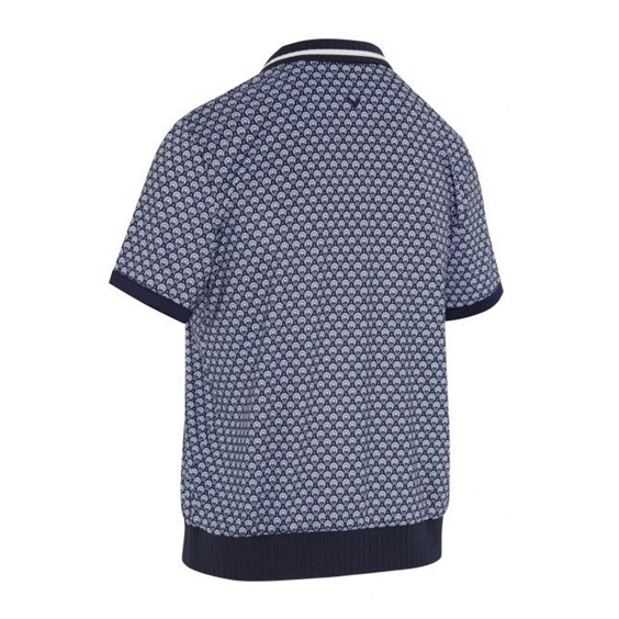 Callaway Scarf Geo Printed Damen Poloshirt, dunkelblau