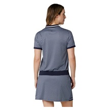 Callaway Scarf Geo Printed Damen Poloshirt, dunkelblau