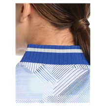 Callaway Sleeveless Rib Collar 1/4 ZIP Print Damen Poloshirt, bright white