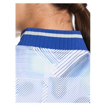 Callaway Sleeveless Rib Collar 1/4 Zip Damen Poloshirt, weiss/blau