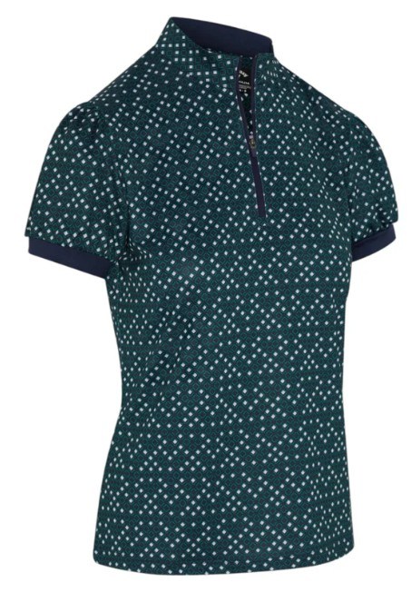 Callaway Framing Geo Print Damen Poloshirt, peacoat