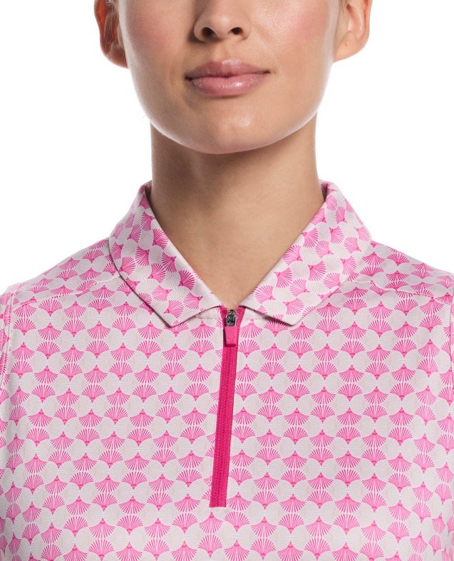 Callaway Deco Geo Print Damen Poloshirt, fuchsia purple
