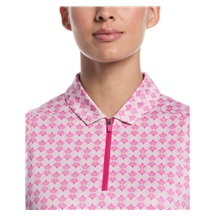 Callaway Deco Geo Print Damen Poloshirt, fuchsia purple