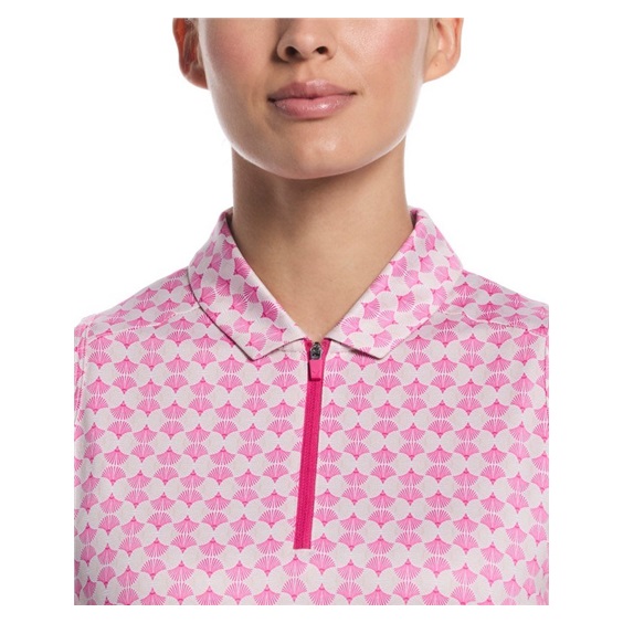 Callaway Deco Geo Print Damen Poloshirt, fuchsia purple