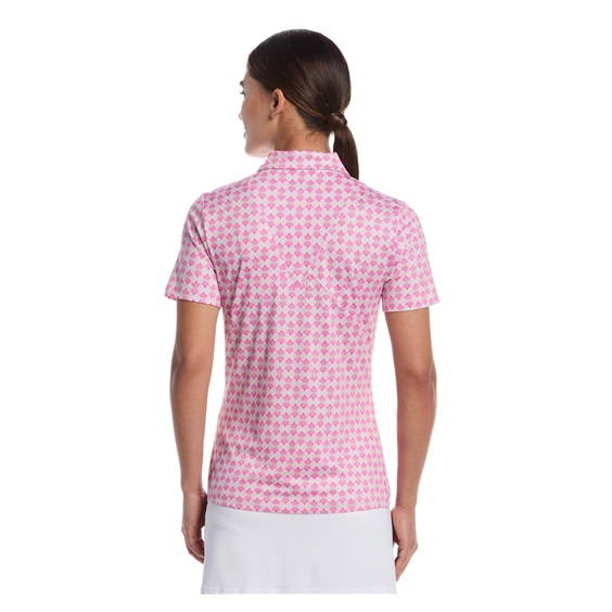 Callaway Deco Geo Print Mesh Damen Poloshirt, fuchsia purple