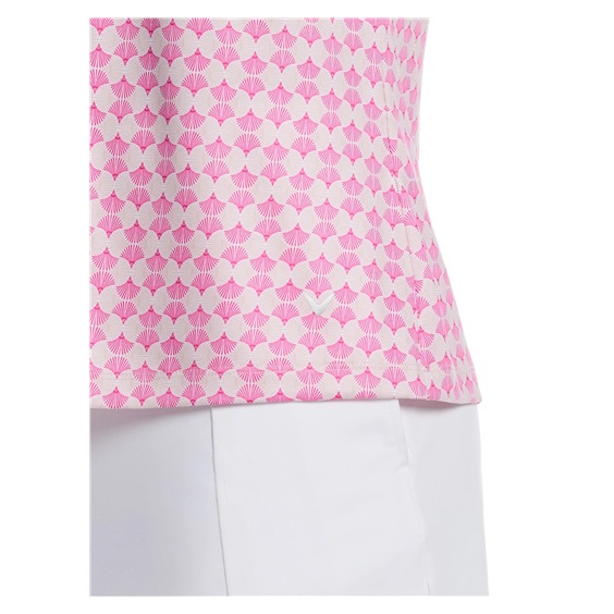 Callaway Deco Geo Print Mesh Damen Poloshirt, fuchsia purple