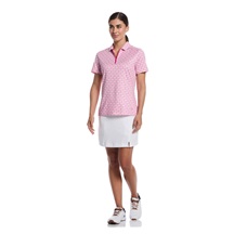 Callaway Deco Geo Print Mesh Damen Poloshirt, fuchsia purple