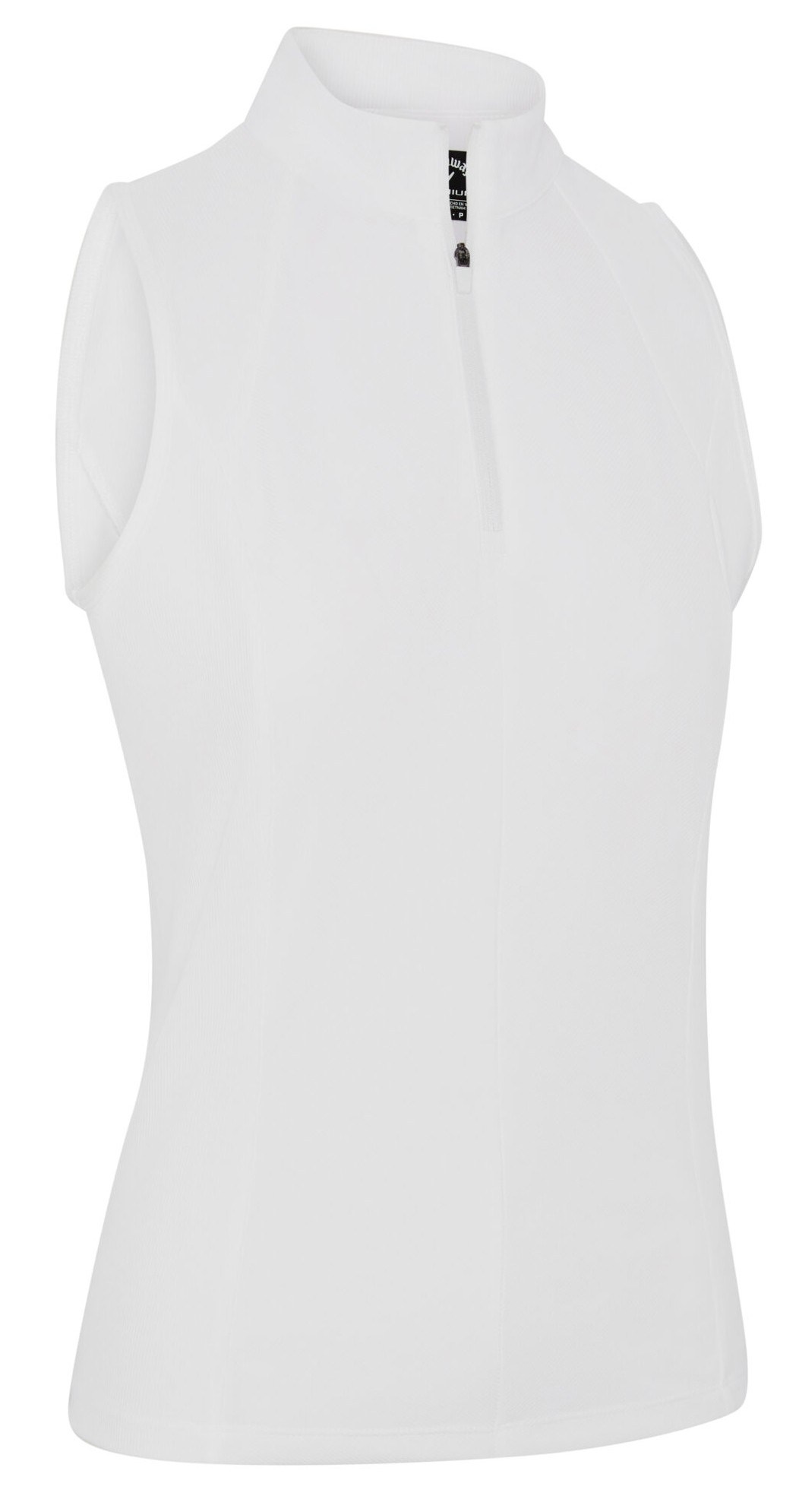 Callaway Rib Play Sleeveless Damen Poloshirt, weiss