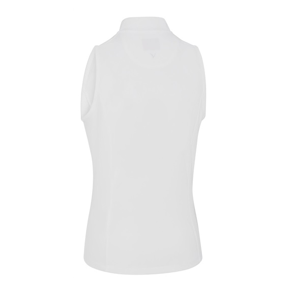 Callaway Rib Play Sleeveless Damen Poloshirt, weiss