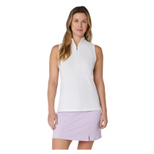 Callaway Rib Play Sleeveless Damen Poloshirt, weiss