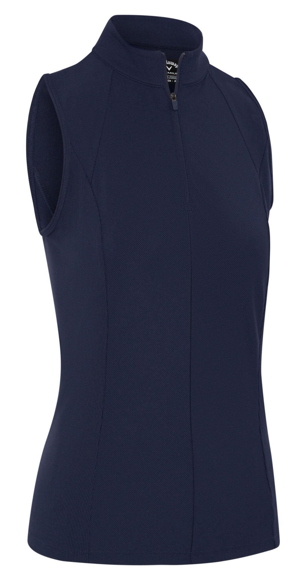 Callaway Rib Play Sleeveless Damen Poloshirt, peacoat