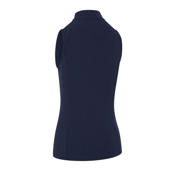 Callaway Rib Play Sleeveless Damen Poloshirt, peacoat