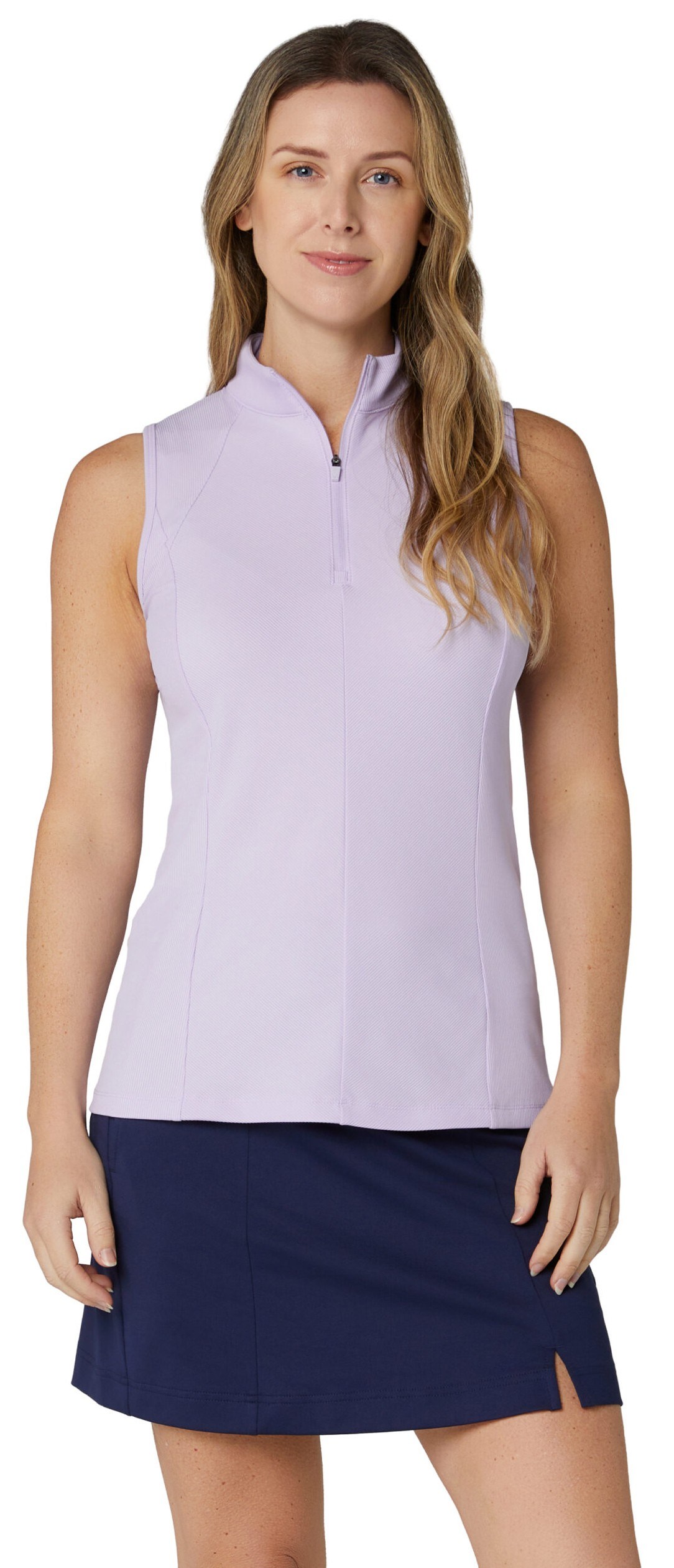 Callaway Rib Play Sleeveless Damen Poloshirt, pastel lilac