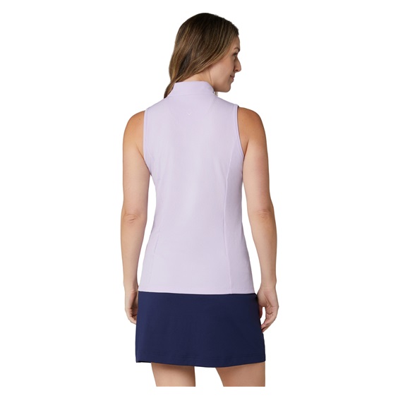 Callaway Rib Play Sleeveless Damen Poloshirt, pastel lilac