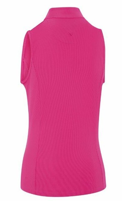 Callaway Rib Play Sleeveless Damen Poloshirt, rosa
