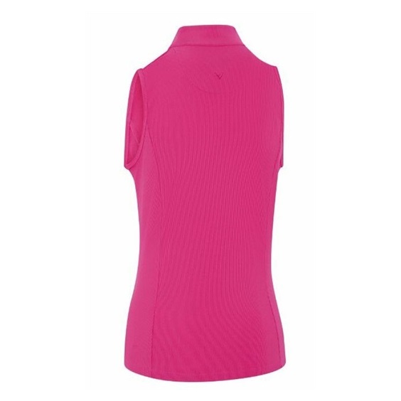Callaway Rib Play Sleeveless Damen Poloshirt, rosa