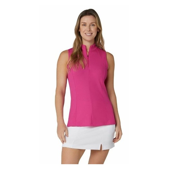 Callaway Rib Play Sleeveless Damen Poloshirt, rosa