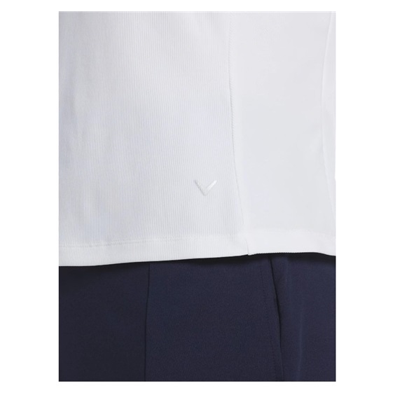 Callaway Rib Play Damen Poloshirt, weiss