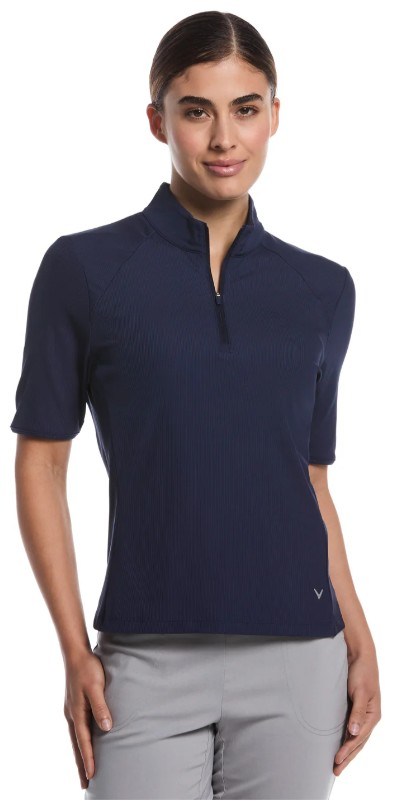 Callaway Rib Play Damen Poloshirt, blue tattoo
